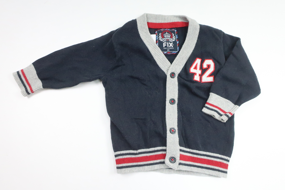 Knitted cardigan from FIX by Lindex - Size 68 - Navy blue