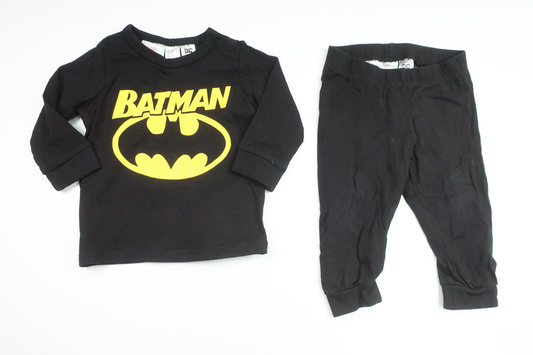 Pyjamas with Batman from H&M - Size 68 - Black