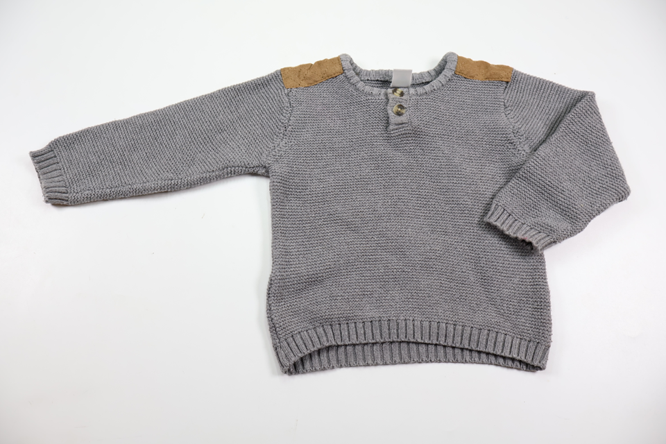 Knitted sweater from Tex Baby - Size 80/86 - Grey