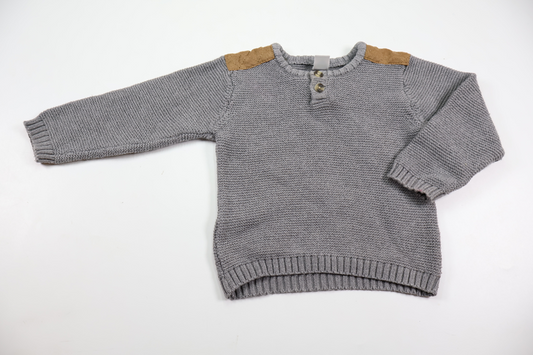 Knitted sweater from Tex Baby - Size 80/86 - Grey