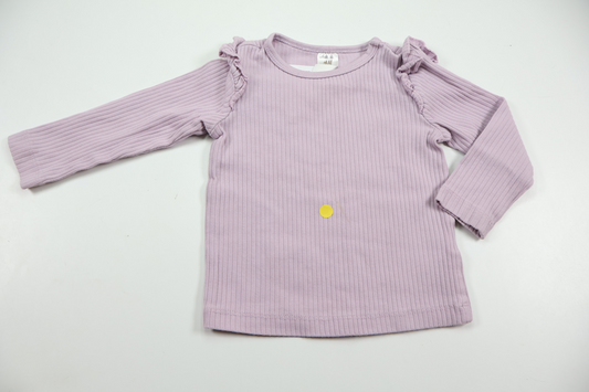 Ribbed sweater from H&amp;M - Size 74 - Purple