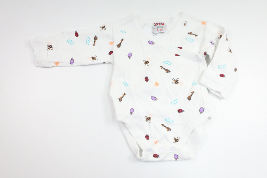 Wrap bodysuit from Unknown - Size 62/68 - White