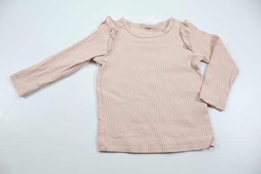 Ribbed sweater from H&M - Size 74 - Pink