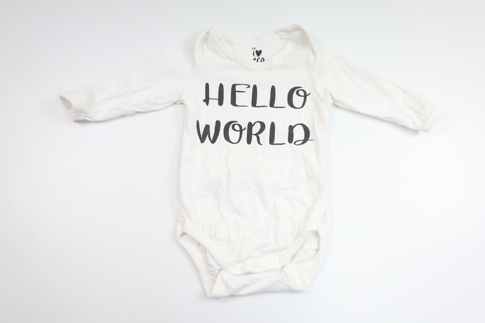 Bodysuit from ICA I Love Eco - Size 62 - White
