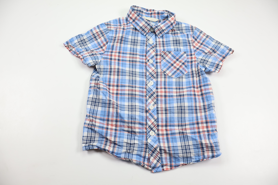 Checked shirt from H&M - Size 104 - Blue