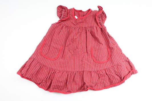 Striped dress from Rome - Size 80 - Red