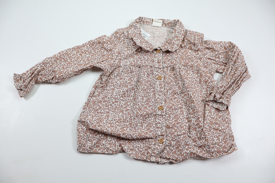 Floral tunic from H&amp;M - Size 80 - Beige