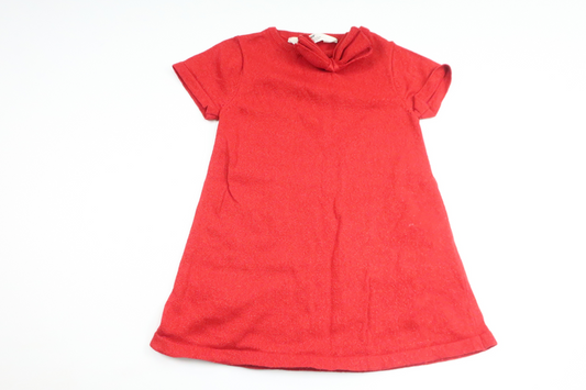 Glittery dress with bow from H&M - Size 92 - Red