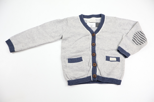 Knitted cardigan from Newbie - Size 74 - Grey