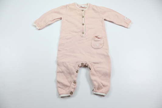 Knitted jumpsuit from Newbie - Size 62 - Pink