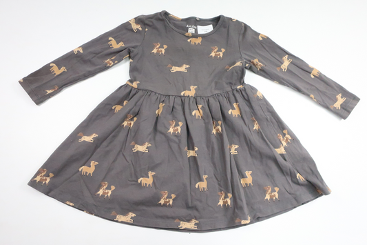 Dress with horses from Åhléns - Size 86/92 - Gray