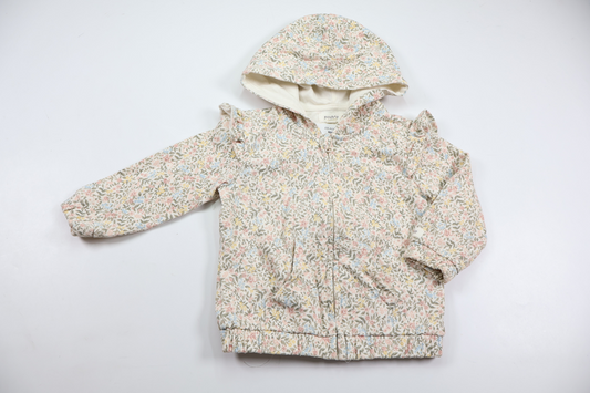 Floral hoodie from Newbie - Size 80 - Off-white