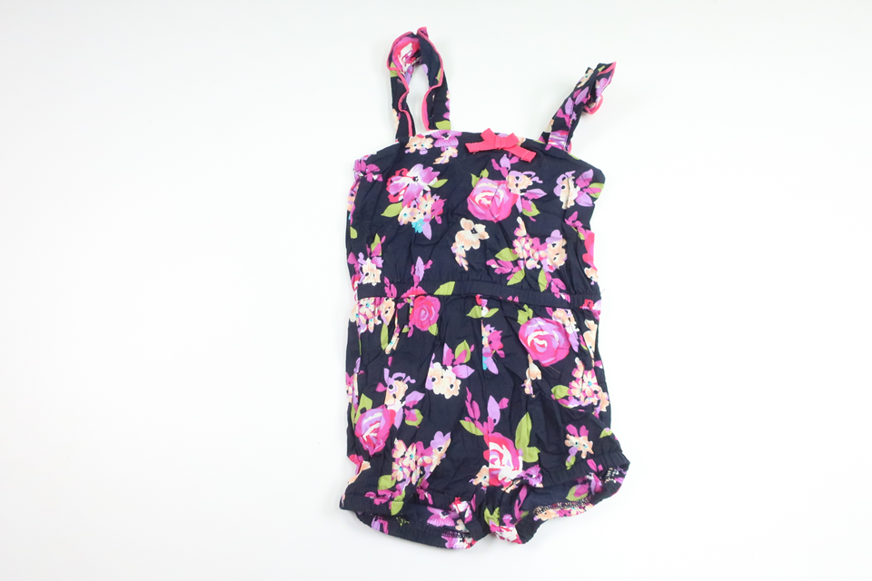 Floral jumpsuit from F&F - Size 74/80 - Navy blue