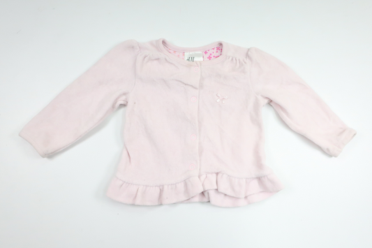 Fleece cardigan from H&M - Size 68 - Pink
