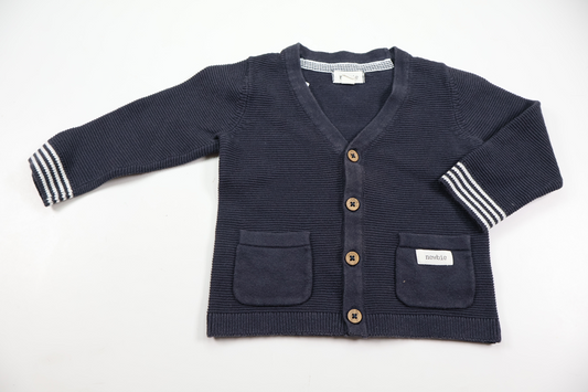 Knitted cardigan from Newbie - Size 68 - Navy blue