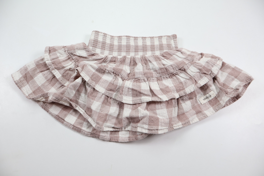 Checked skirt from Newbie - Size 74/80 - Purple