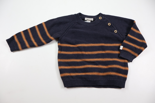 Knitted sweater from Newbie - Size 68 - Navy blue
