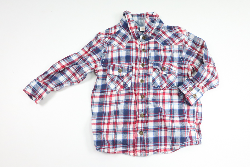 Checked shirt from Lindex - Size 68 - Blue