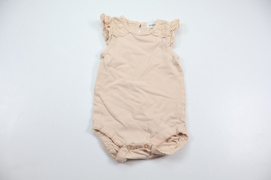 Linen bodysuit from Newbie - Size 68 - Pink