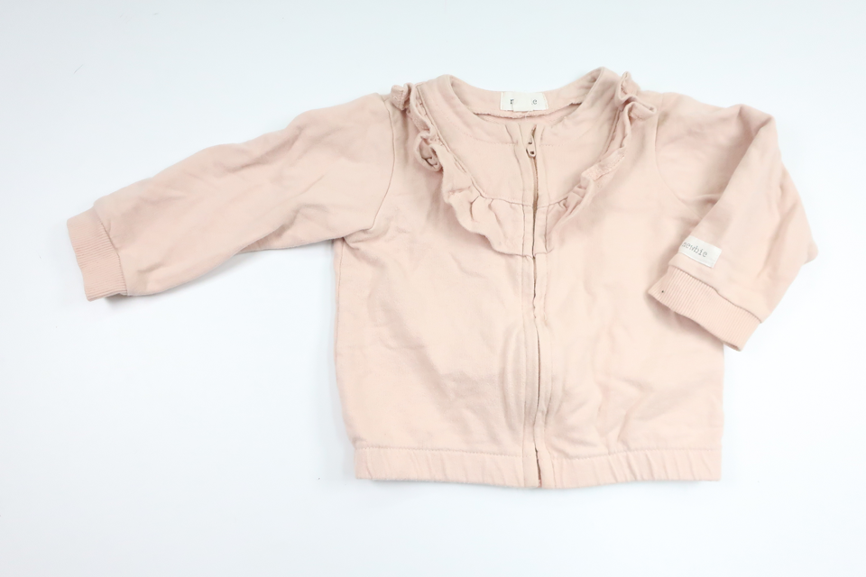 Cardigan with ruffles from Newbie - Size 74 - Pink