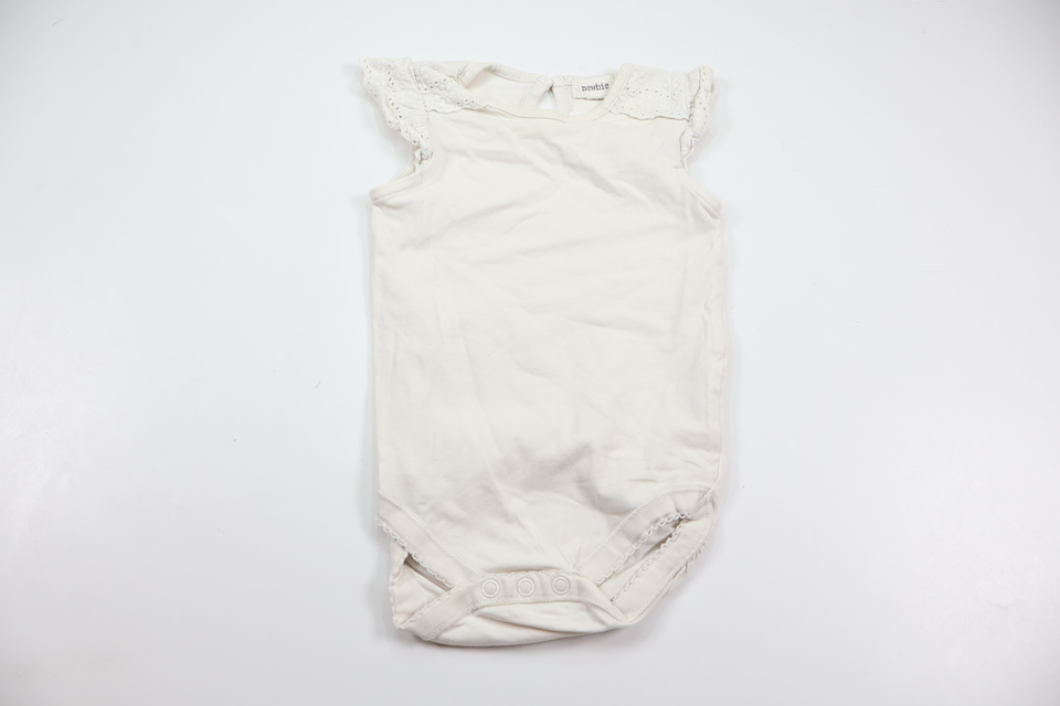Linen bodysuit from Newbie - Size 80 - White