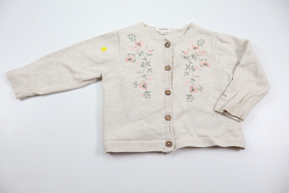 Knitted cardigan from Newbie - Size 74 - Beige