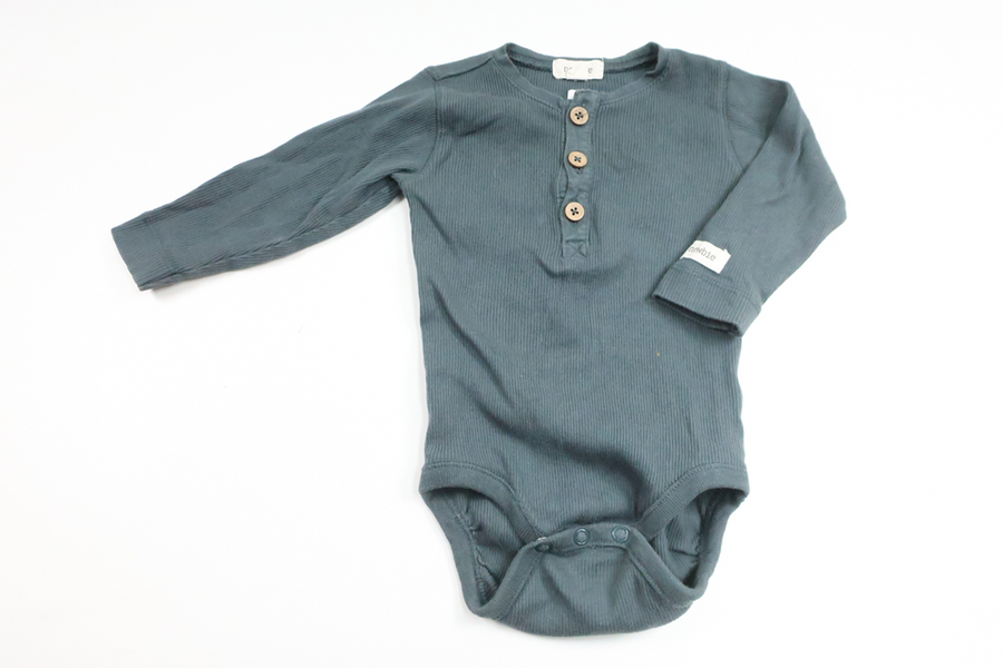 Ribbed bodysuit from Newbie - Size 68 - Blue