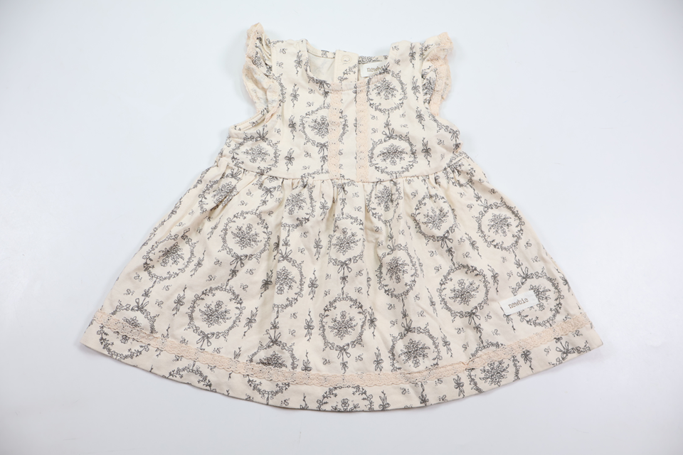 Floral dress from Newbie - Size 62 - Off-white