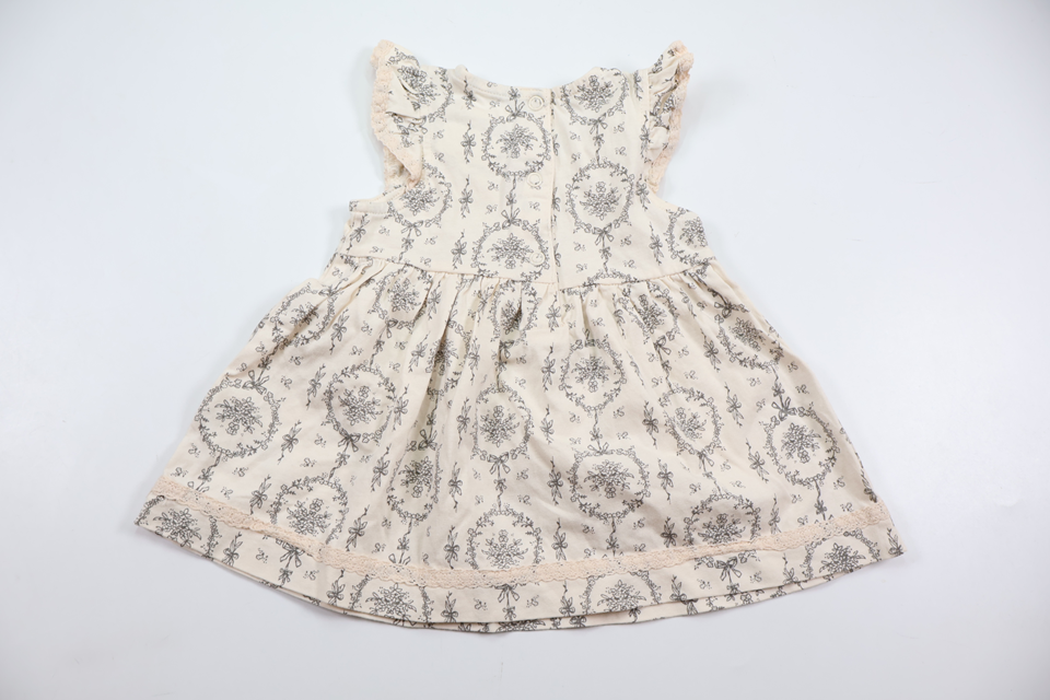 Floral dress from Newbie - Size 62 - Off-white