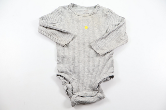 Ribbed bodysuit from H&M - Size 74 - Grey