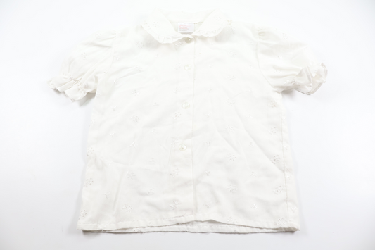 Embroidered shirt from Åhléns - Size 110 - White