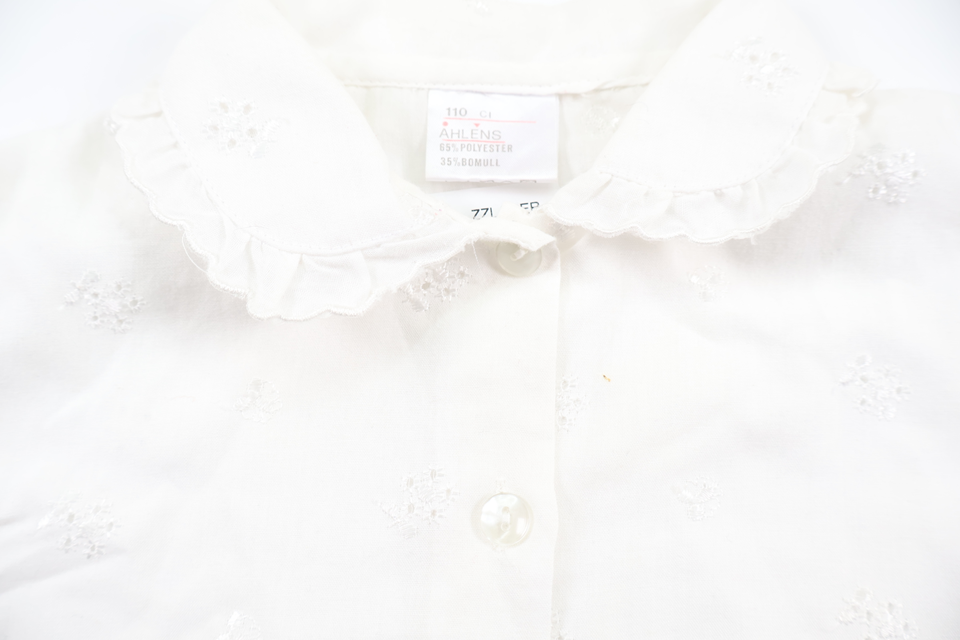 Embroidered shirt from Åhléns - Size 110 - White