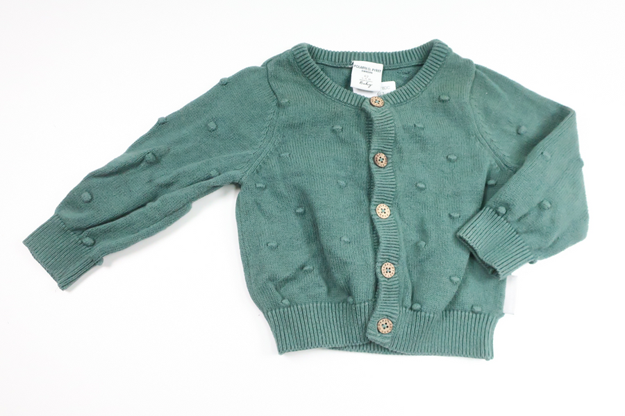 Knitted cardigan from Polarn o. Pyret - Size 62 - Green