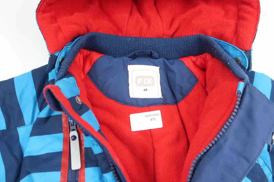 Fleece-lined overalls from FIX by Lindex - Size 68 - Navy blue