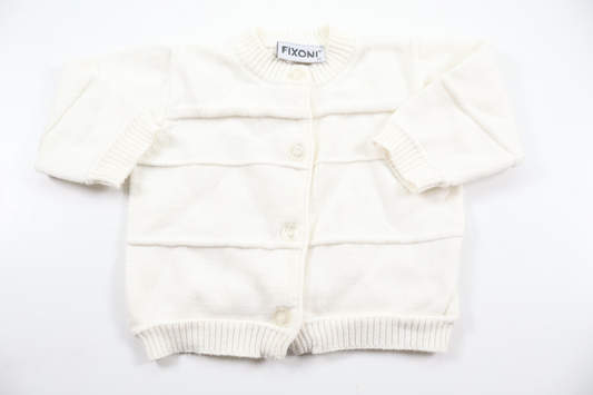 Knitted cardigan from Fixoni - Size 62 - White