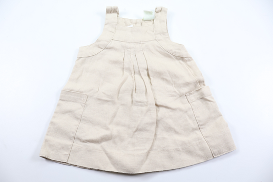 Dress in 100% linen from Parvel - Size 62/68 - Beige
