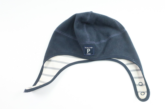 Wind fleece hat from Polarn o. Pyret - Size 50 - Navy blue