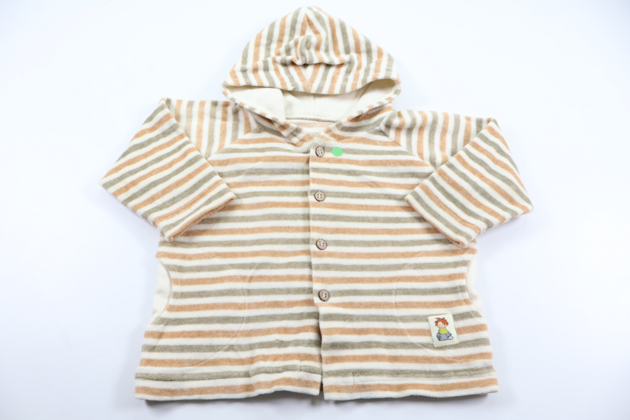 Fleece hoodie from Mini Mundus - Size 70 - Beige