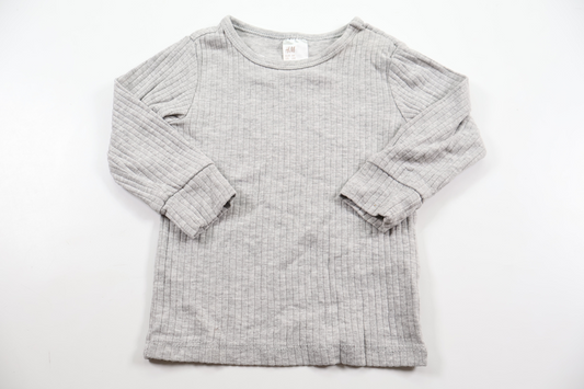 Ribbed sweater from H&M - Size 68 - Grey