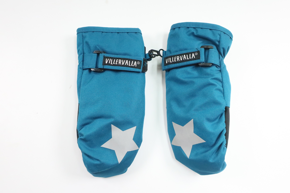 Fleece-lined gloves from Villervalla - Size 98/104 - Blue