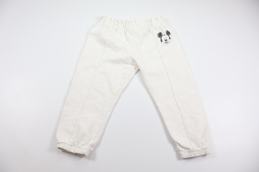Pants with Mickey Mouse from LC Waikiki - Size 92/98 - White