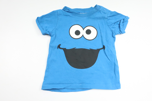 T-shirt with The Cookie Monster from H&M - Size 68 - Blue