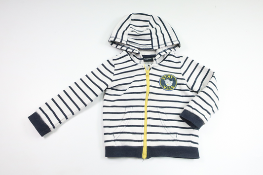 Striped hoodie from Lupilu - Size 74/80 - White