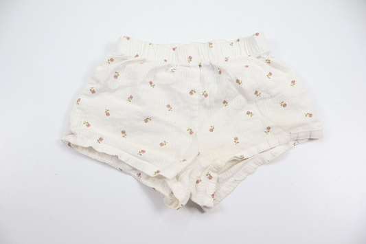 Floral shorts from H&amp;M - Size 74 - White