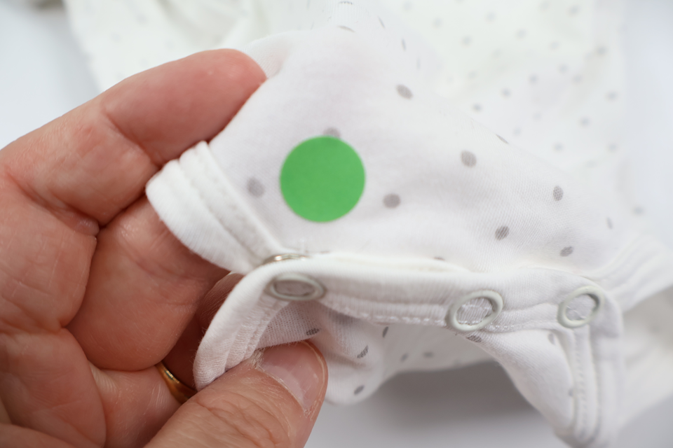 Spotted wrap bodysuit from Livly - Size 62 - White