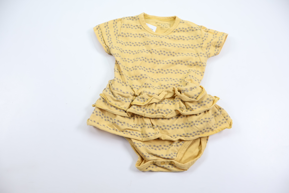 Dress with built-in body from Fixoni - Size 62 - Yellow