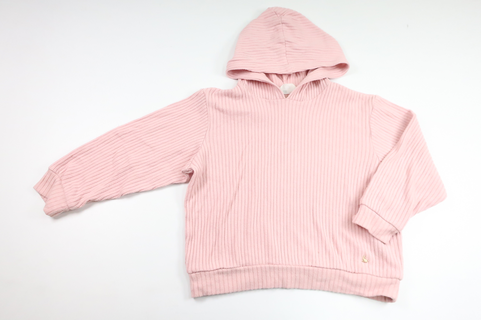 Ribbed hoodie from H&M - Size 116 - Pink