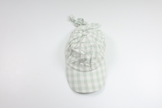 Checkered cap from H&M - Size 104/122 - Green