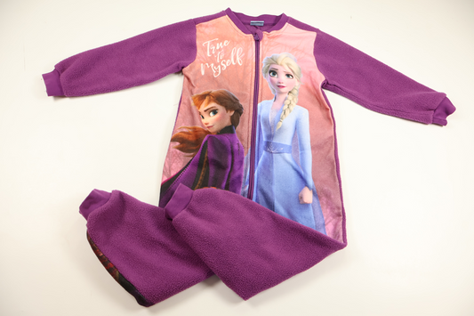 Fleece Jumpsuit with Disney's Frozen - Size 98/104 - Purple