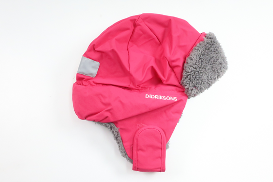Winter hat/Lined helmet hat from Didriksons - Size 56 - Pink